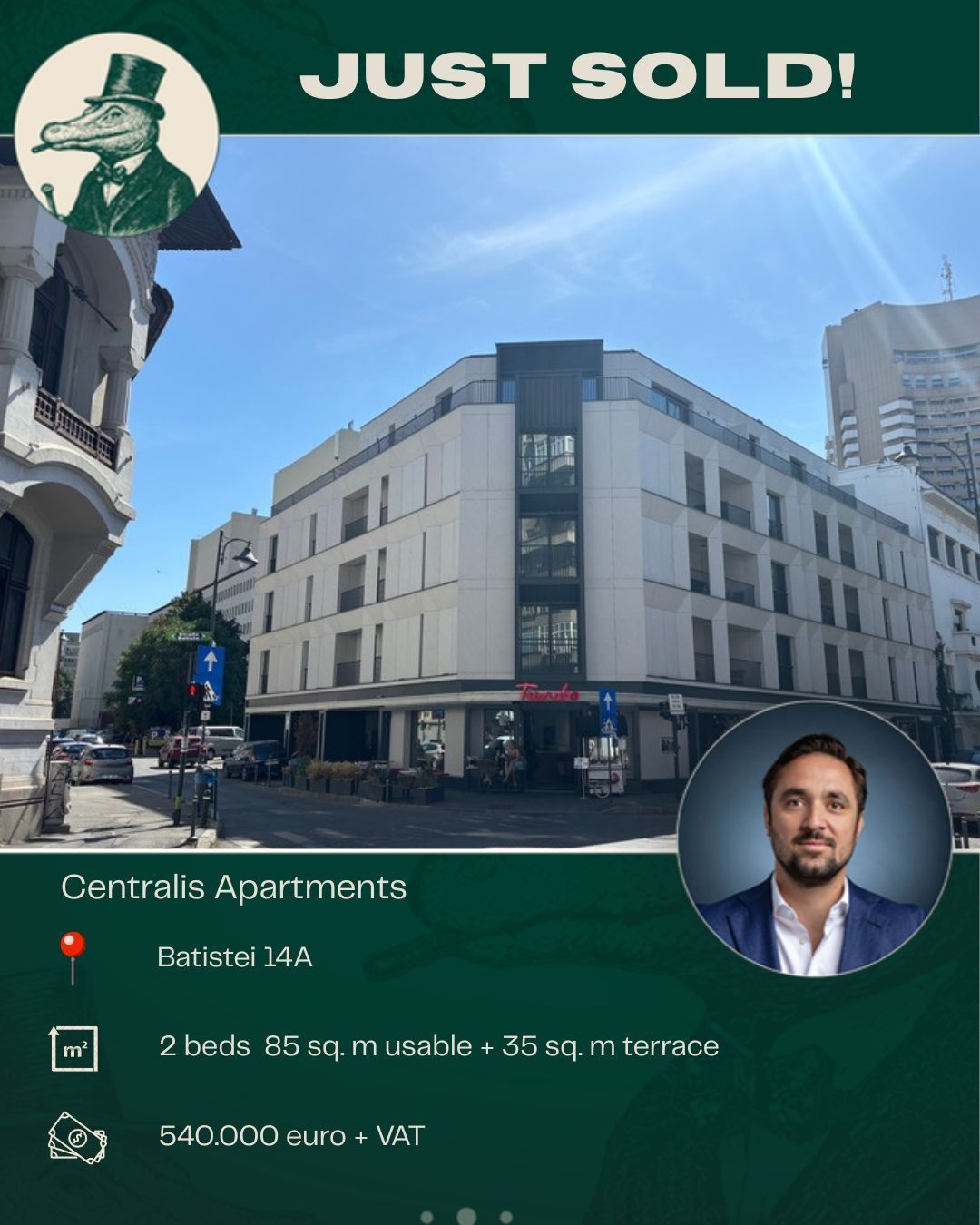 Apartment sold in the Centralis Apartments complex